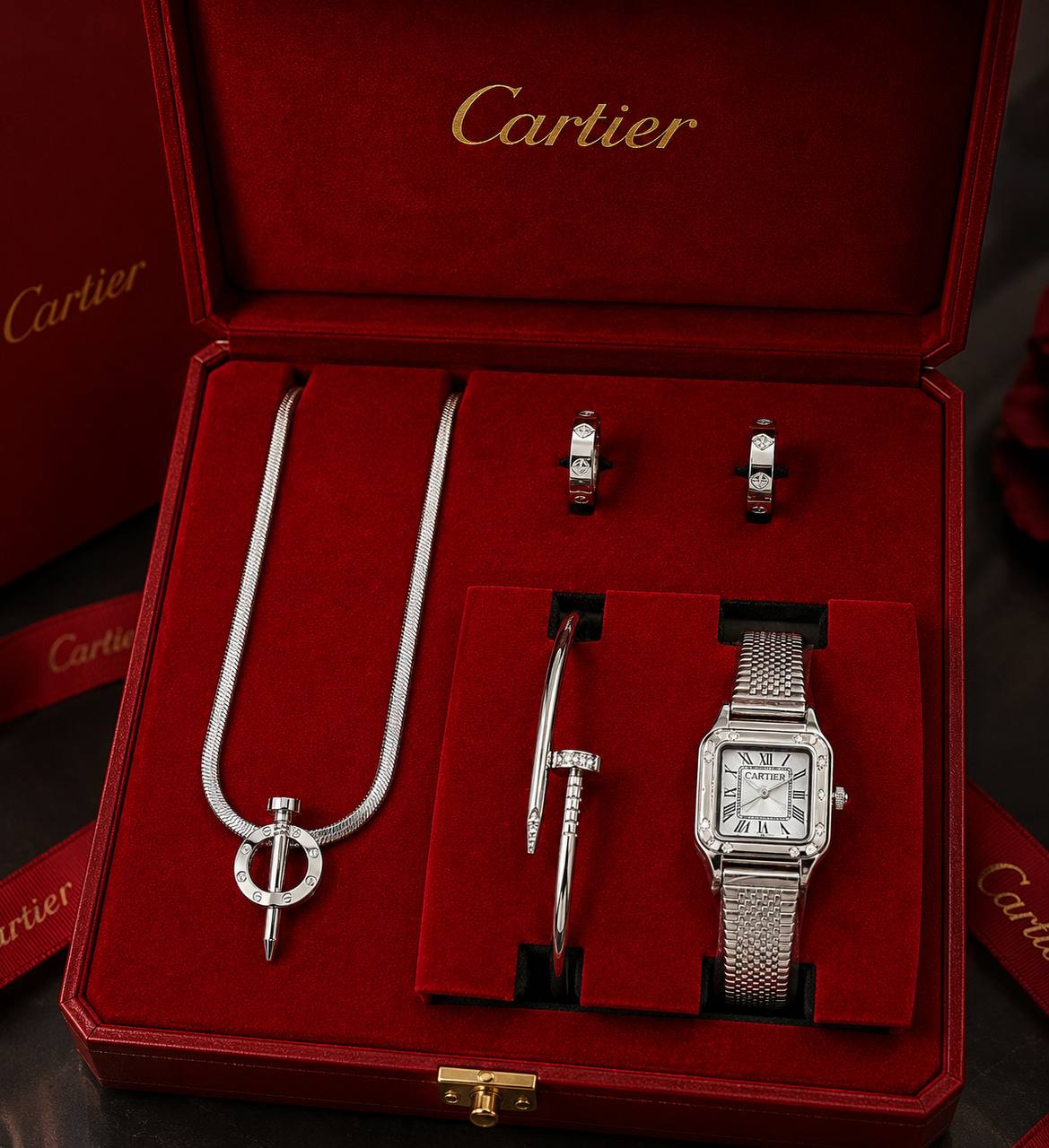 Cartiier Bayan Çelik Set
