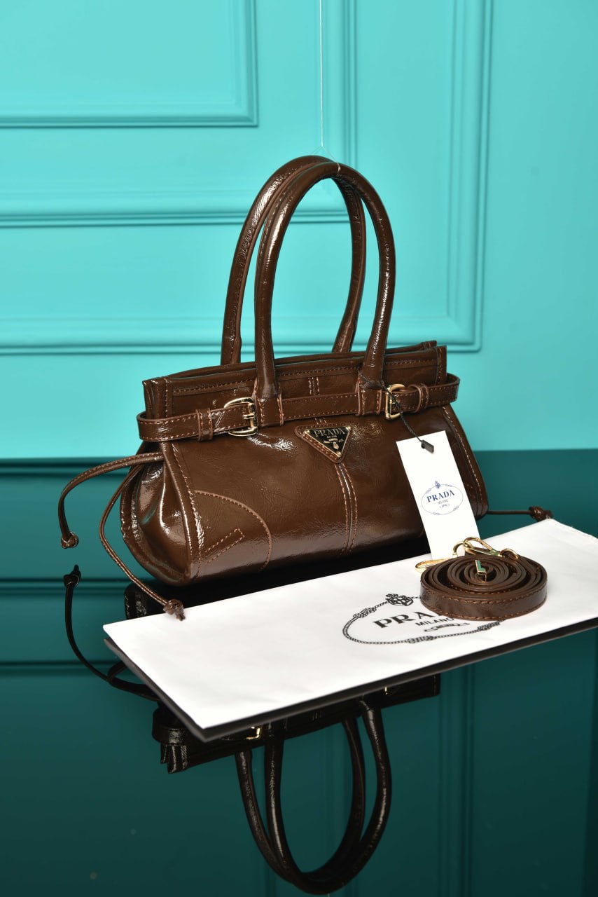 Prad@ Bonnie Leather Çanta