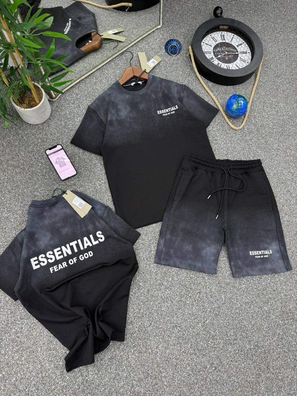New Essentials Şortlu Takım Bay